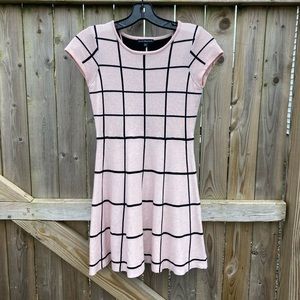 Girls Pink Knit Spring Dress